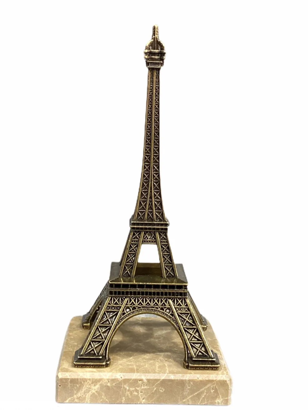 Torre Eiffel de metal 25cm marbre