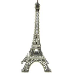 Torre Eiffel de metal con strass