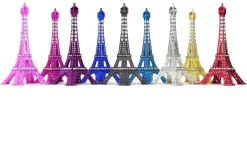 Torre Eiffel de strass de colores