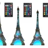 Torre Eiffel LED luminosa con control