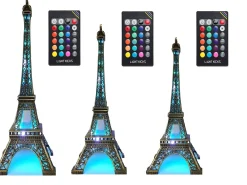 Torre Eiffel LED luminosa con control