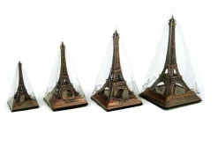 Torre Eiffel metal con soporte