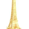 Torre Eiffel metal dorada