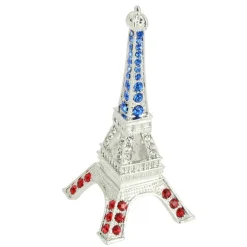 Torre Eiffel pedrería tricolor