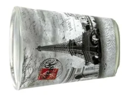 Vaso de shot 4 monumentos de París negro y blanco