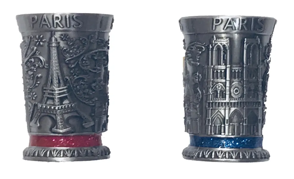 Vaso Recuerdo de París de metal