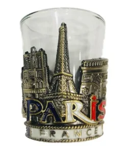 Vaso shot París metal tricolor